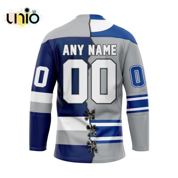 Custom Sudbury Wolves Mix Home And Retro Hockey Jersey