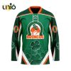 Custom Swift Current Broncos St Patrick Day Team Hockey Jersey