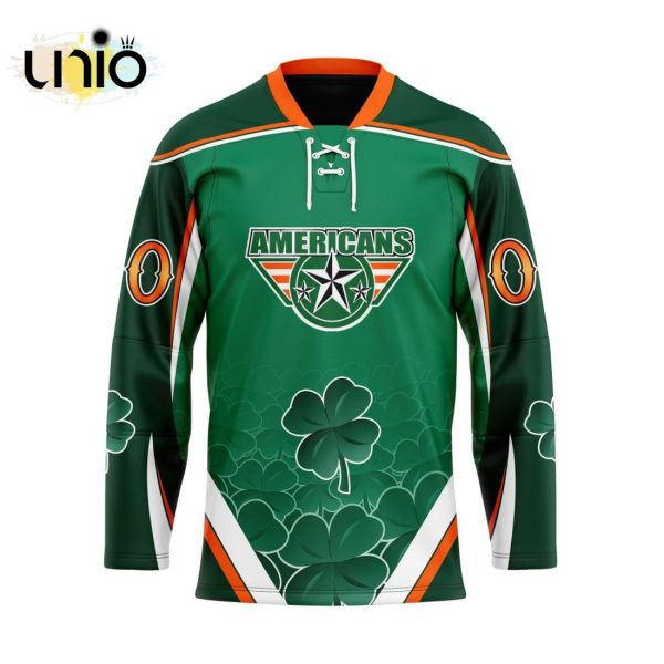 Custom Tri-City Americans Team Hockey Jersey For St.Patrick Day