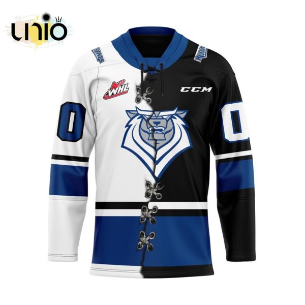 Custom Victoria Royals Mix Home And Away Hockey Jersey