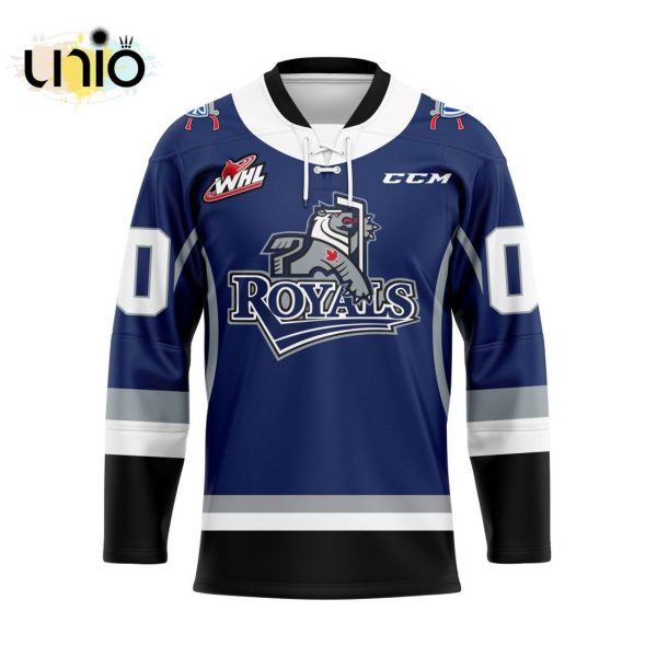 Custom Victoria Royals Reverse Retro Pattern Hockey Jersey