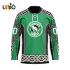 Custom Wenatchee Wild Reverse Retro Pattern Hockey Jersey