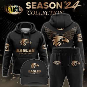 West Coast Eagles Gold Premier 2024 Hoodie, Jogger, Cap Limited Edition