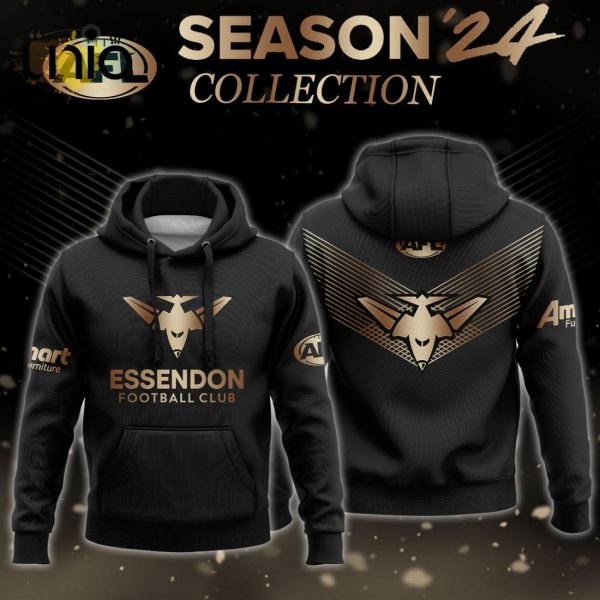 Essendon Bombers Gold Premier 2024 Hoodie, Jogger, Cap Limited Edition