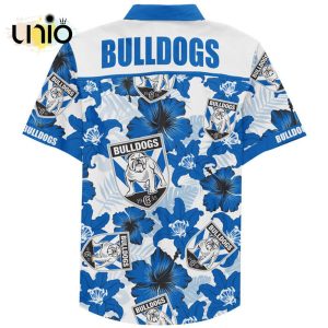 NRL Canterbury-Bankstown Bulldogs Tropical Flowers Hawaiian Shirt Limited