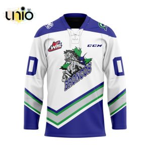 Custom Swift Current Broncos Reverse Retro Pattern Hockey Jersey