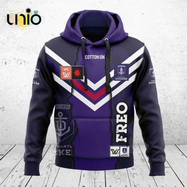 Fremantle Dockers AFL Mix Guernseys 2024 Collection Hoodie, Jogger