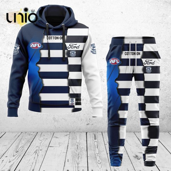 Geelong Cats AFL Mix Guernseys 2024 Collection Hoodie, Jogger