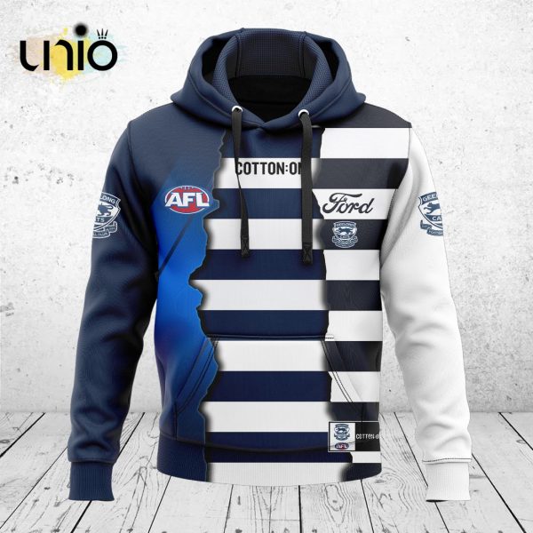 Geelong Cats AFL Mix Guernseys 2024 Collection Hoodie, Jogger