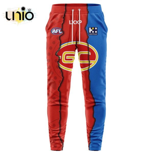 Gold Coast Suns AFL Mix Guernseys 2024 Collection Hoodie, Jogger