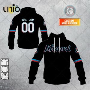 Personalized MLB Miami Marlins ALT Jersey Hoodie