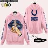 Houston Texans Custom Name Shut The F Up Pink Hoodie