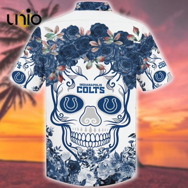 Indianapolis Colts NFL Flower Skull Island Hawaiian Shirt Limited Edition