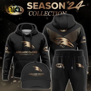 Adelaide Crows Gold Premier 2024 Hoodie, Jogger, Cap Limited Edition