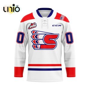 Custom Spokane Chiefs Away Hockey Jersey