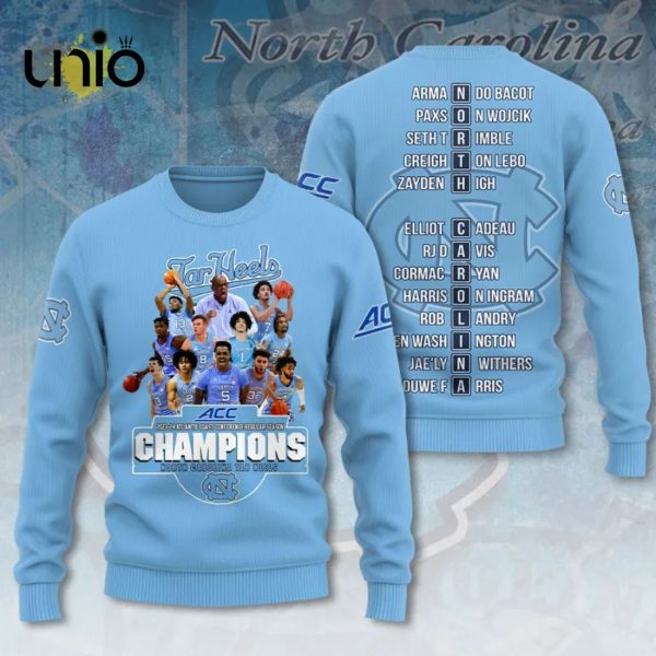 NCAA North Carolina Tar Heels Men’s Basketball Blue Hoodie