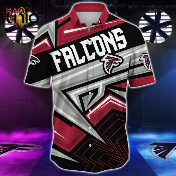 NFL Atlanta Falcons Red Silver Hawaiian Shirt