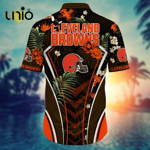 NFL Cleveland Browns Custom Flower Summer Tropical Hawaiian Shirt