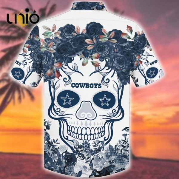 NFL Dallas Cowboys Flower Skull Island Hawaiian Shirt Limited Edition