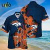 NFL Denver Broncos Orange Punisher Skull Hawaiian Shirt