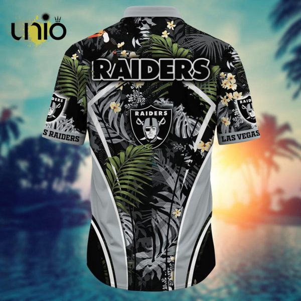 NFL Las Vegas Raiders Custom Flower Summer Tropical Hawaiian Shirt