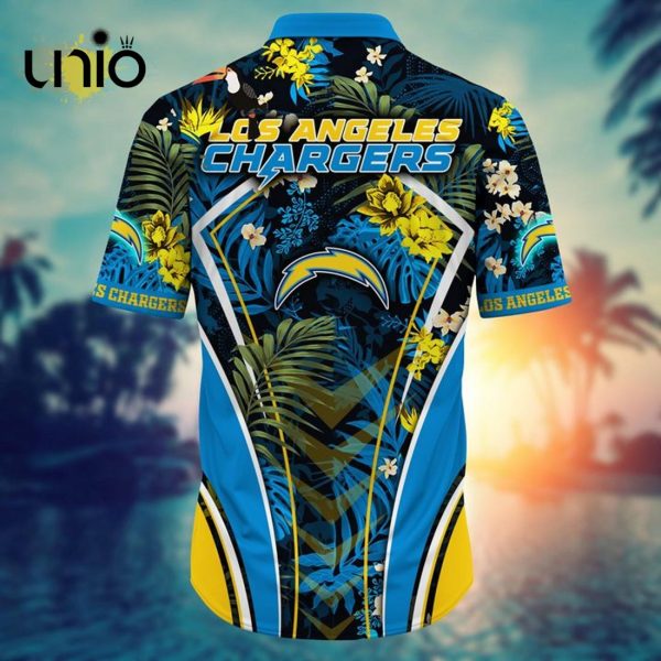 NFL Los Angeles Chargers Custom Flower Summer Tropical Hawaiian Shirt