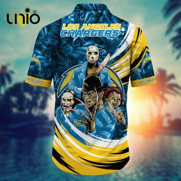 NFL Los Angeles Chargers Halloween Blue Hawaiian Shirt