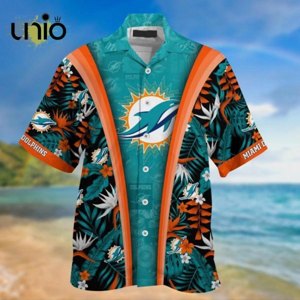 NFL Miami Dolphins Aqua Black Hawaiian Shirt