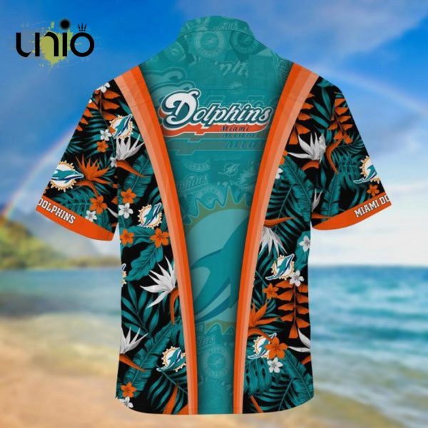 NFL Miami Dolphins Aqua Black Hawaiian Shirt