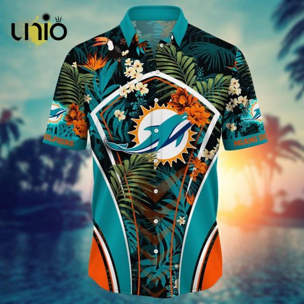 NFL Miami Dolphins Custom Flower Summer Tropical Hawaiian Shirt