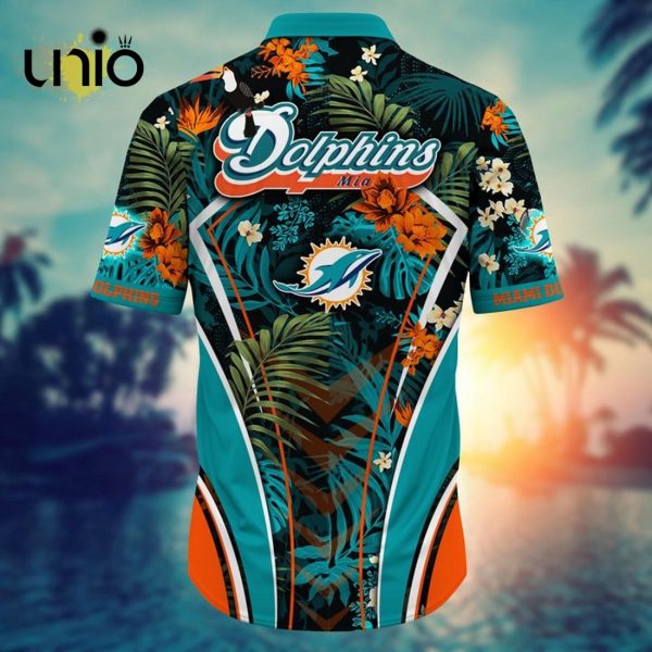 NFL Miami Dolphins Custom Flower Summer Tropical Hawaiian Shirt