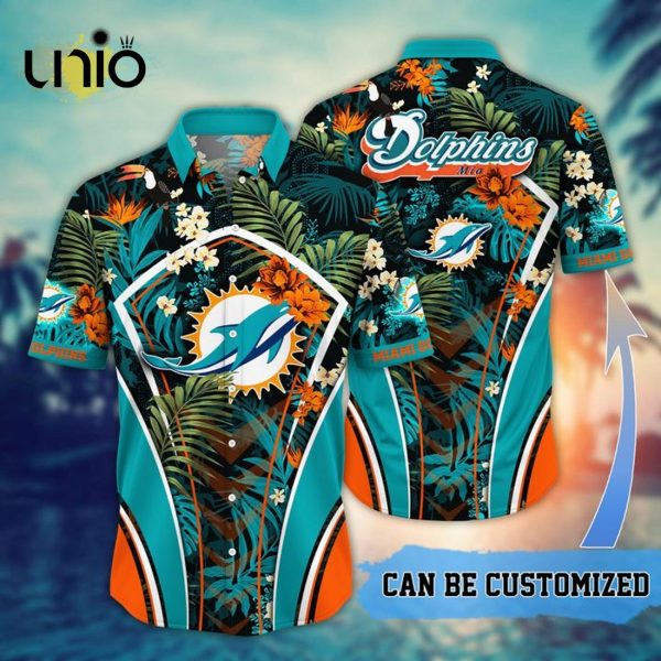 NFL Miami Dolphins Custom Flower Summer Tropical Hawaiian Shirt