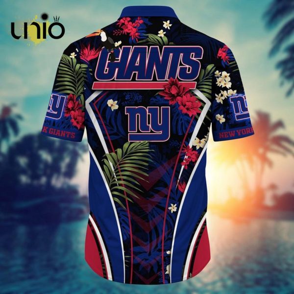 NFL New York Giants Custom Flower Summer Tropical Hawaiian Shirt