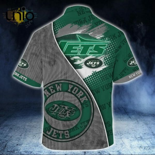 NFL New York Jets Green Grey Hawaiian Shirt