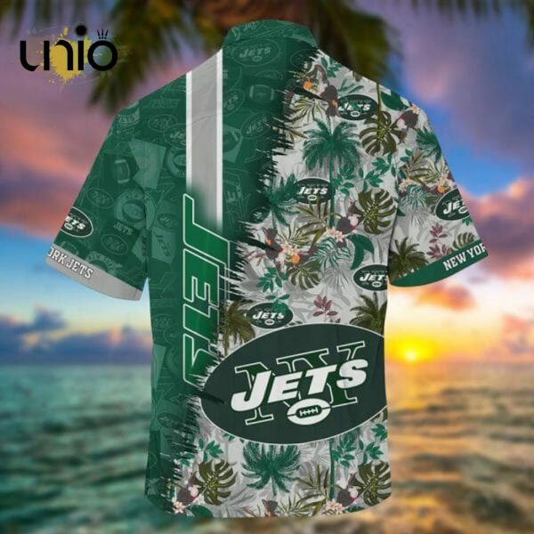 NFL New York Jets Grey Green Hawaiian Shirt