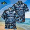 NFL Tennessee Titans Flowers Navy Blue Hawaiian Shirt Limited