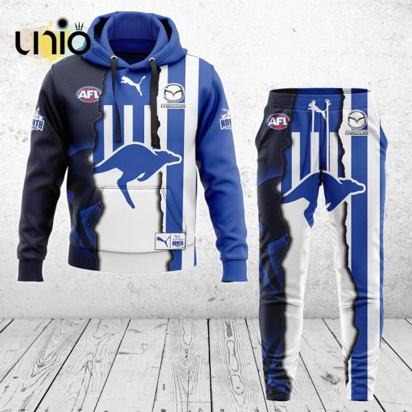 North Melbourne Kangaroos AFL Mix Guernseys 2024 Collection Hoodie, Jogger