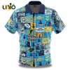 NRL Gold Coast Titans Floral Custom Text Hawaiian Shirt