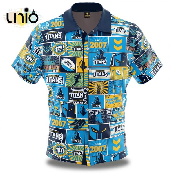 NRL Gold Coast Titans Fanatic Hawaiian Shirt