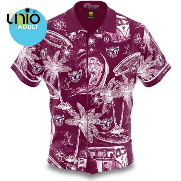 NRL Manly Warringah Sea Eagles Surfboard Custom Hawaiian Shirt