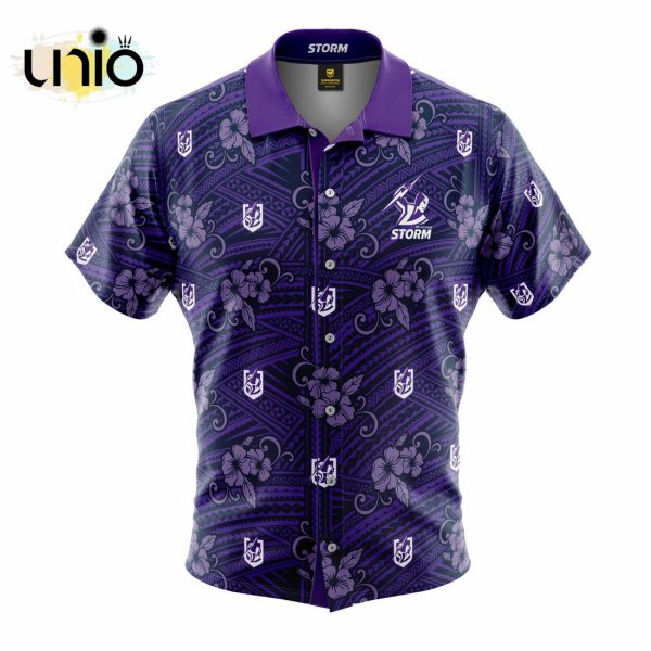 NRL Melbourne Storm Tribal Hawaiian Shirt