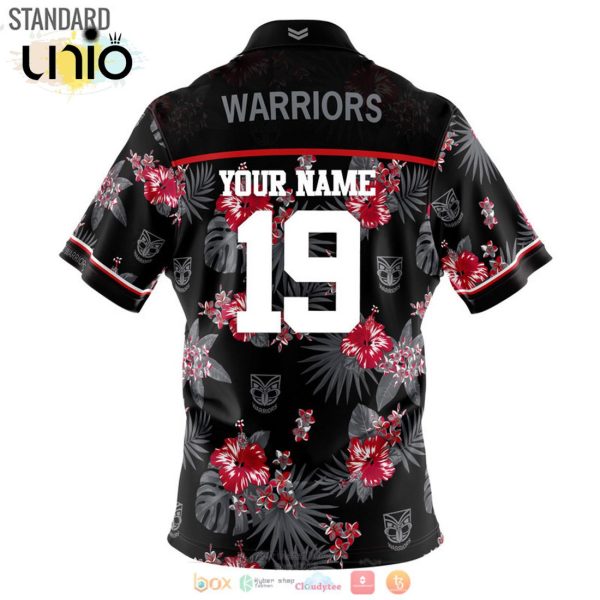 NRL New Zealand Warriors Custom Floral Hawaiian Shirt