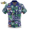 NRL New Zealand Warriors Palm Trees Sunrise Hawaiian Shirt