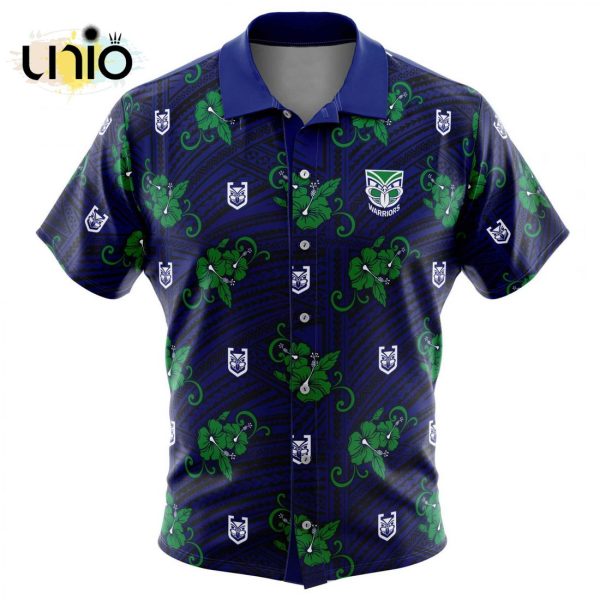 NRL New Zealand Warriors Tribal Hawaiian Shirt