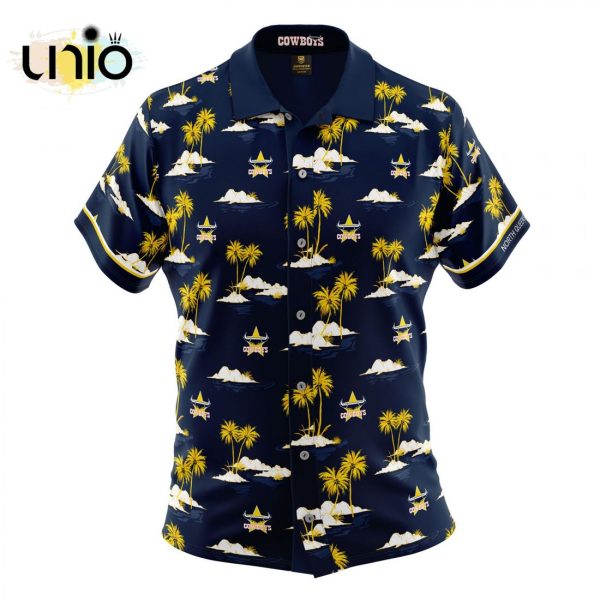 NRL North Queensland Cowboys Tropical Hawaiian Shirt