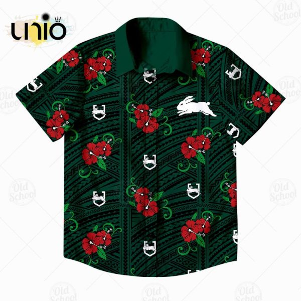 NRL South Sydney Rabbitohs Custom Tribal Hawaiian Shirt