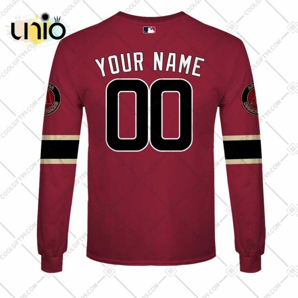 Personalized MLB Arizona Diamondbacks ALT Jersey Hoodie