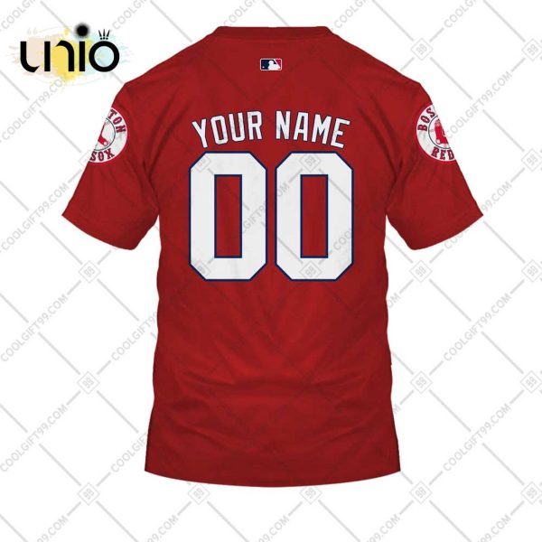 Personalized MLB Boston Red Sox ALT Jersey Hoodie