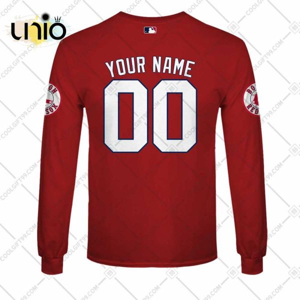 Personalized MLB Boston Red Sox ALT Jersey Hoodie