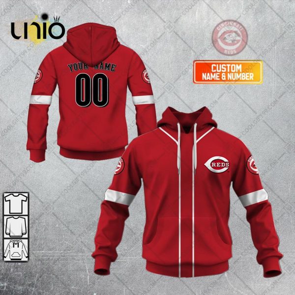 Personalized MLB Cincinnati Reds ALT Jersey Hoodie